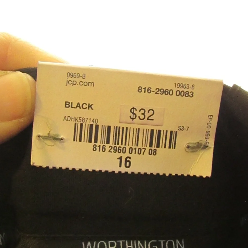 Worthington Black Wide Leg Pants - Picture 2 of 8